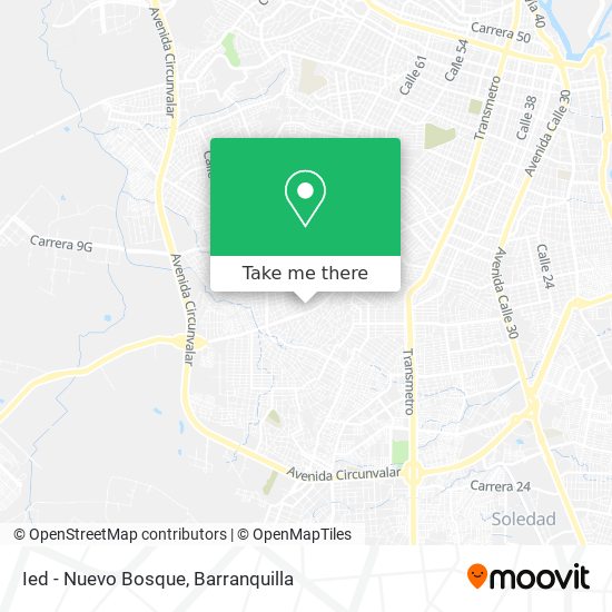 Ied - Nuevo Bosque map