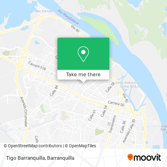 Tigo Barranquilla map
