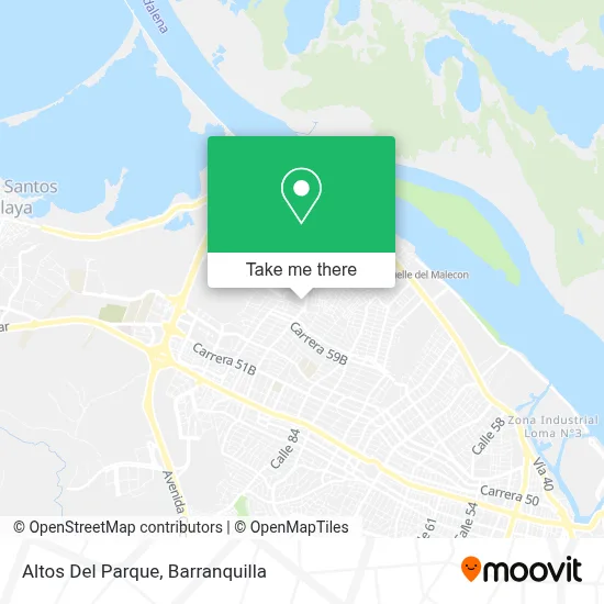 Altos Del Parque map