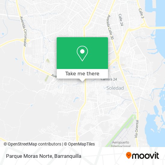 Parque Moras Norte map