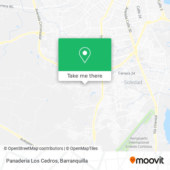 Panaderia Los Cedros map