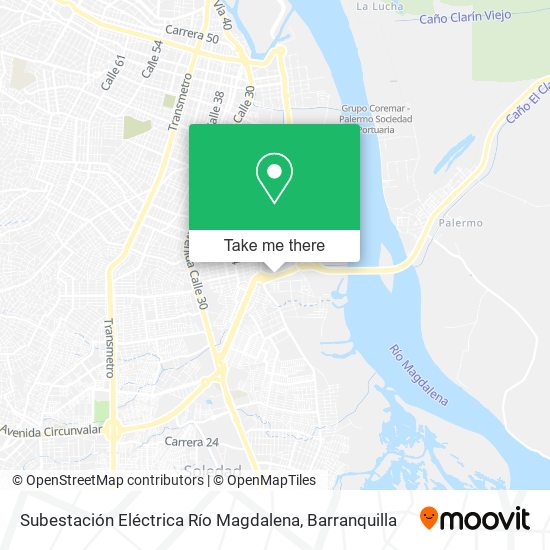 Subestación Eléctrica Río Magdalena map