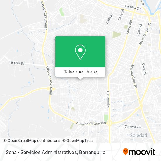 Mapa de Sena - Servicios Administrativos