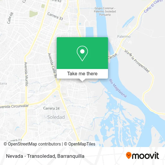 Nevada - Transoledad map