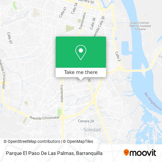 Mapa de Parque El Paso De Las Palmas