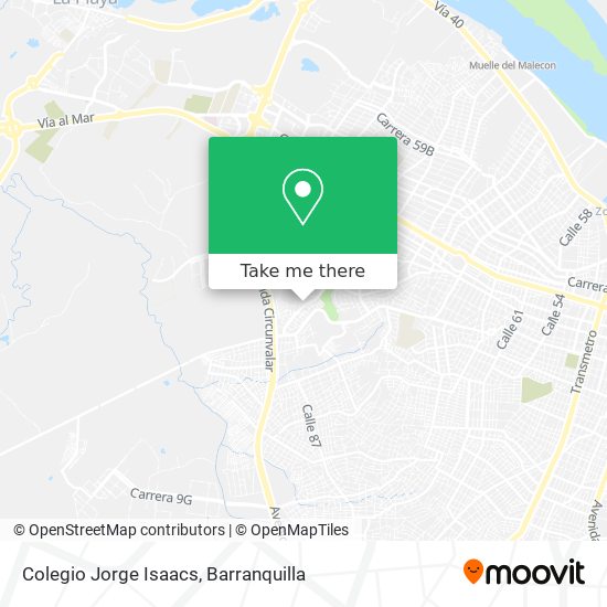 Colegio Jorge Isaacs map