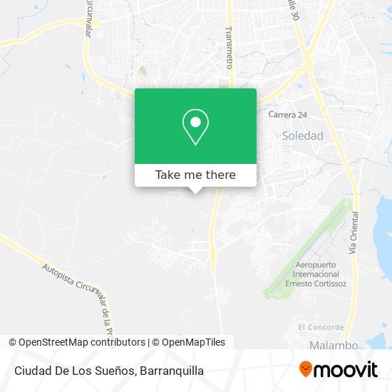 Ciudad De Los Sueños map