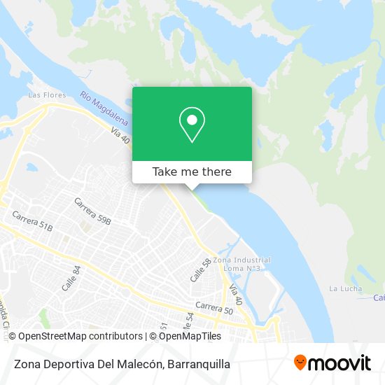 Zona Deportiva Del Malecón map