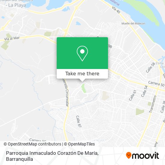 Parroquia Inmaculado Corazón De María map