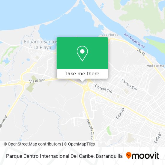 Mapa de Parque Centro Internacional Del Caribe