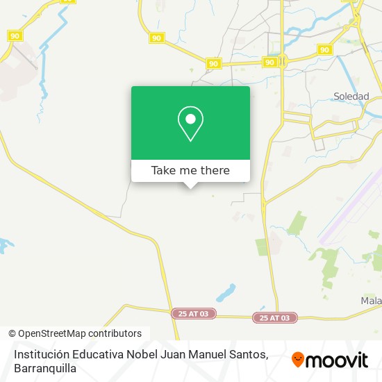 Mapa de Institución Educativa Nobel Juan Manuel Santos