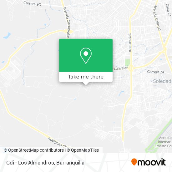 Cdi - Los Almendros map