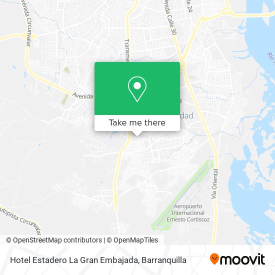 Hotel Estadero La Gran Embajada map