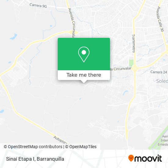 Sinaí Etapa I map