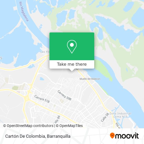 Cartón De Colombia map