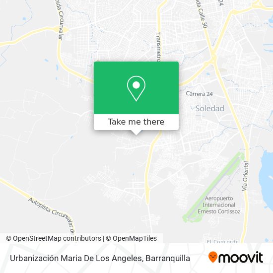 Urbanización Maria De Los Angeles map