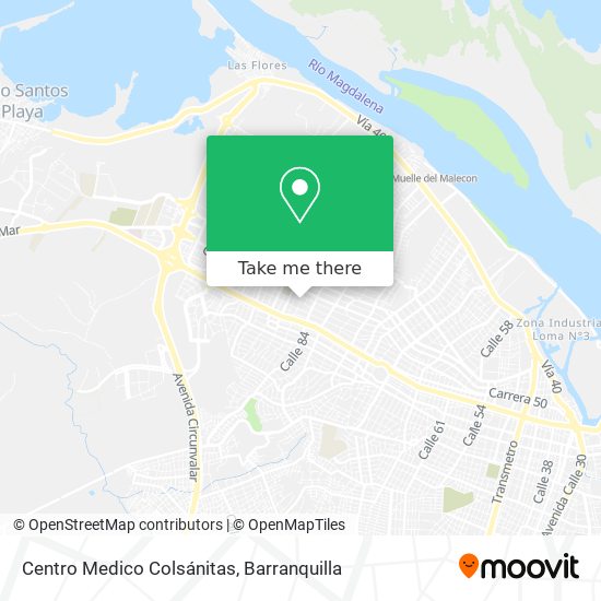 Centro Medico Colsánitas map