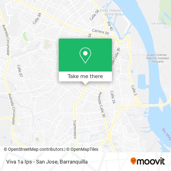 How to get to Viva 1a Ips - San Jose in Barranquilla by Bus?