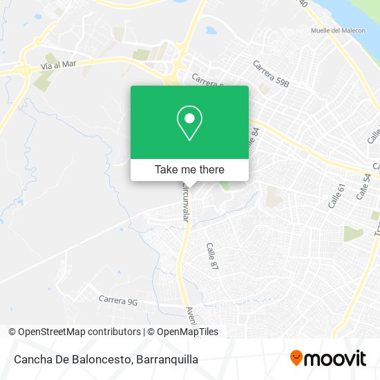 Cancha De Baloncesto map