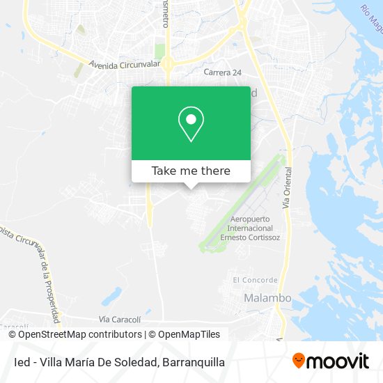 Ied - Villa María De Soledad map