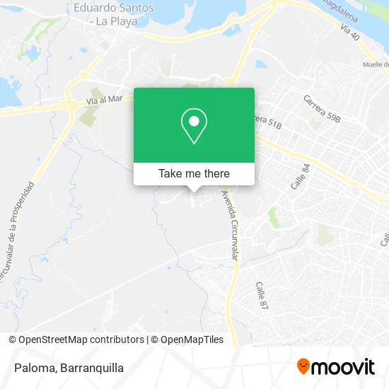 Paloma map