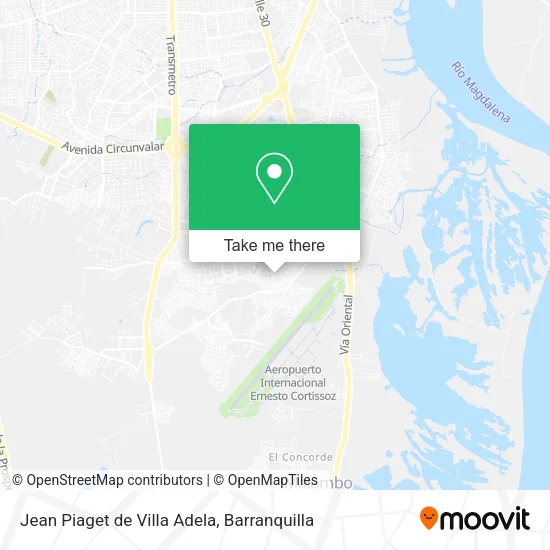 Mapa de Jean Piaget de Villa Adela