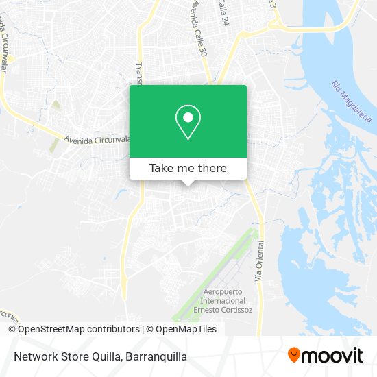 Network Store Quilla map