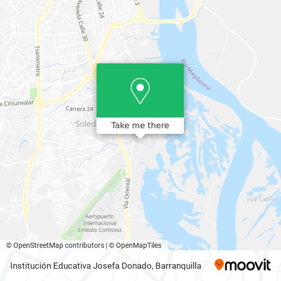 Institución Educativa Josefa Donado map
