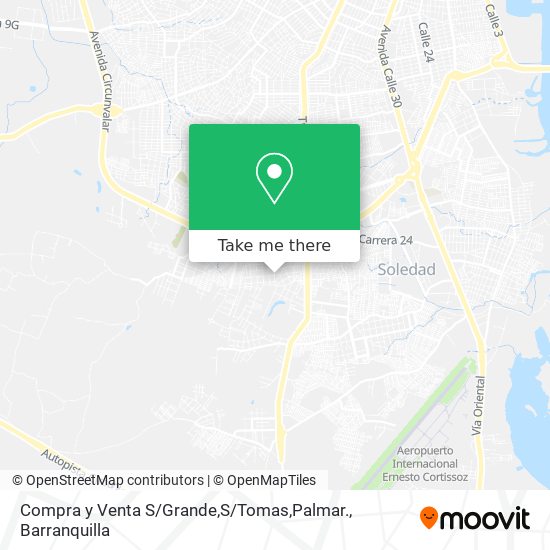 Compra y Venta S / Grande,S / Tomas,Palmar. map