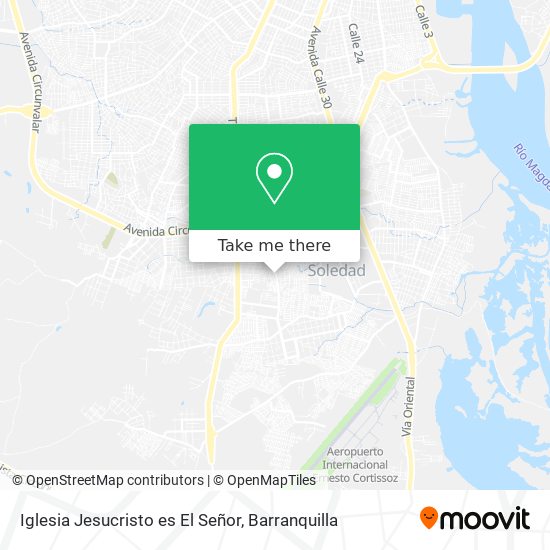 Iglesia Jesucristo es El Señor map