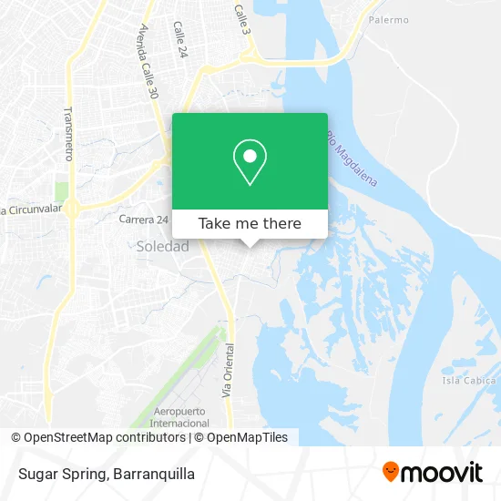 Sugar Spring map