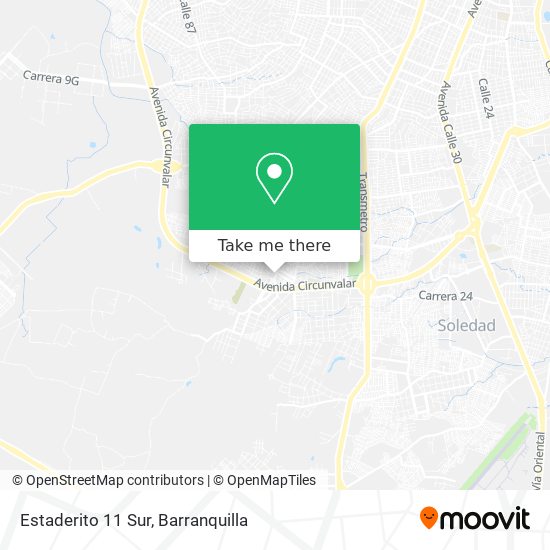 Estaderito 11 Sur map