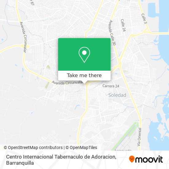 Centro Internacional Tabernaculo de Adoracion map