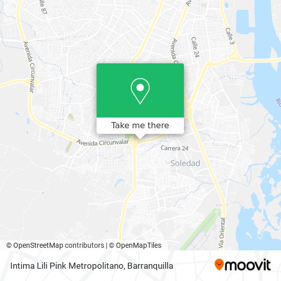 Intima Lili Pink Metropolitano map