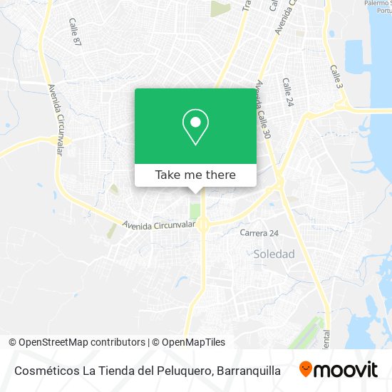 Cosméticos La Tienda del Peluquero map