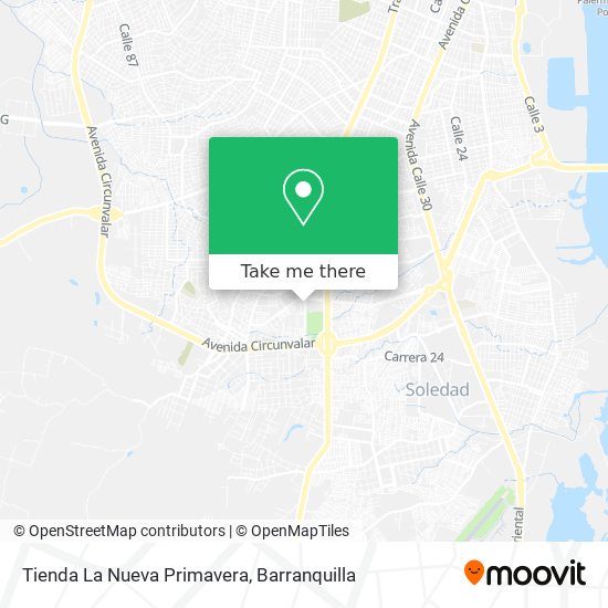 Tienda La Nueva Primavera map