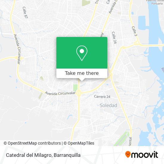 Catedral del Milagro map