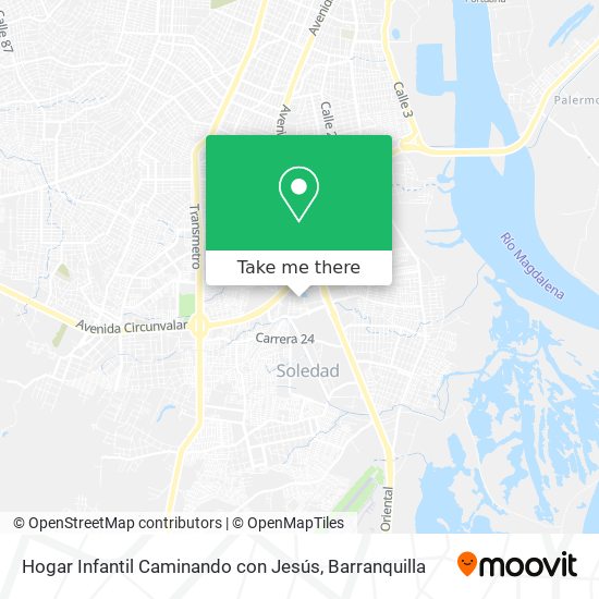 Mapa de Hogar Infantil Caminando con Jesús