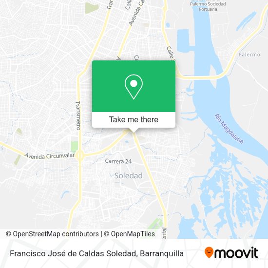 Mapa de Francisco José de Caldas Soledad