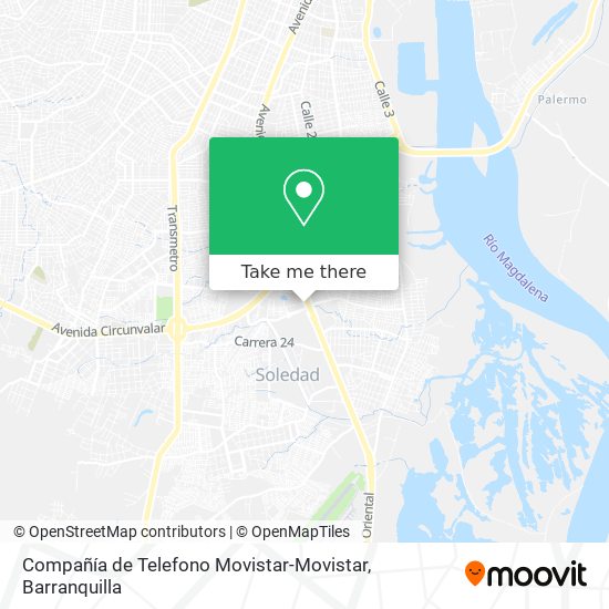 Mapa de Compañía de Telefono Movistar-Movistar