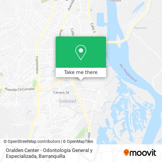 Oralden Center - Odontología General y Especializada map