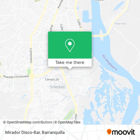 Mirador Disco-Bar map