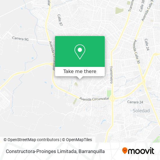Constructora-Proinges Limitada map