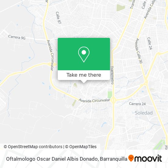 Oftalmologo Oscar Daniel Albis Donado map