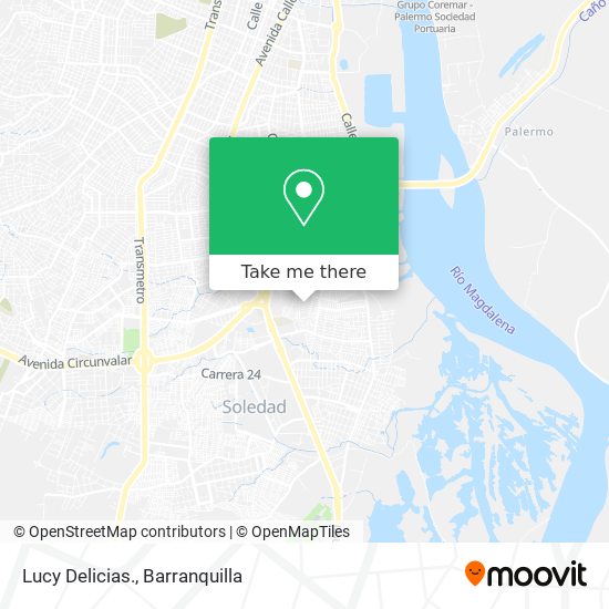 Lucy Delicias. map