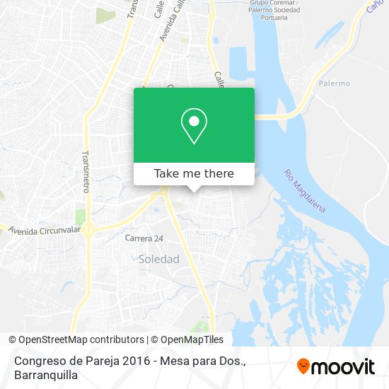 Congreso de Pareja 2016 - Mesa para Dos. map