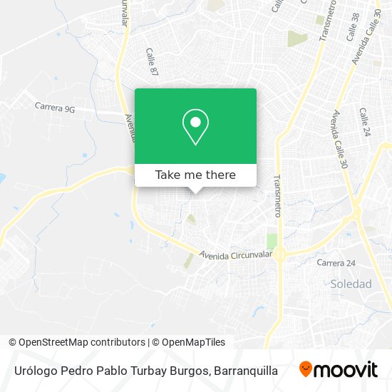 Urólogo Pedro Pablo Turbay Burgos map