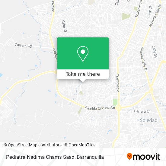 Mapa de Pediatra-Nadima Chams Saad