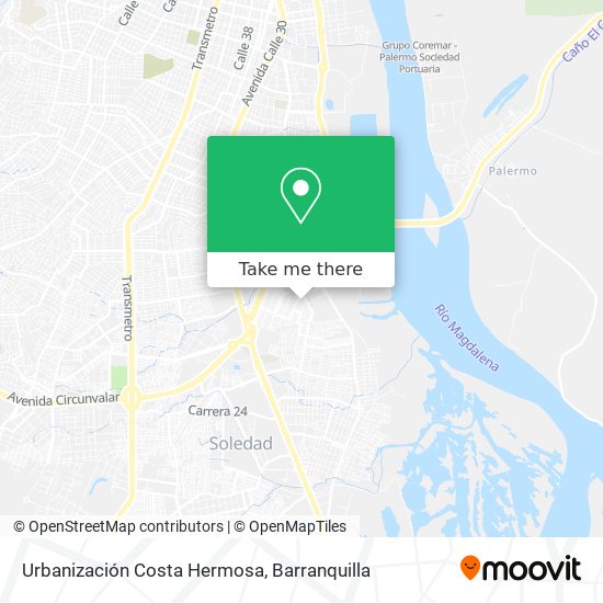 Urbanización Costa Hermosa map