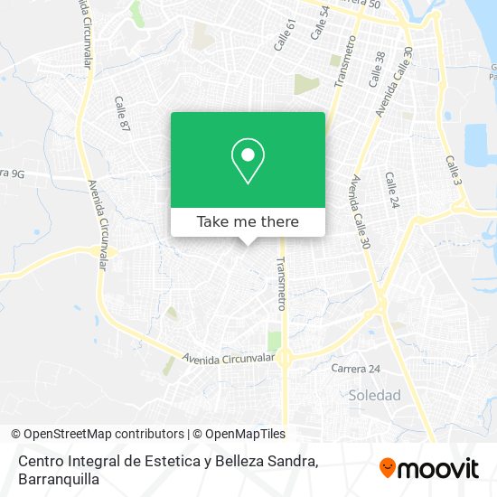 Centro Integral de Estetica y Belleza Sandra map